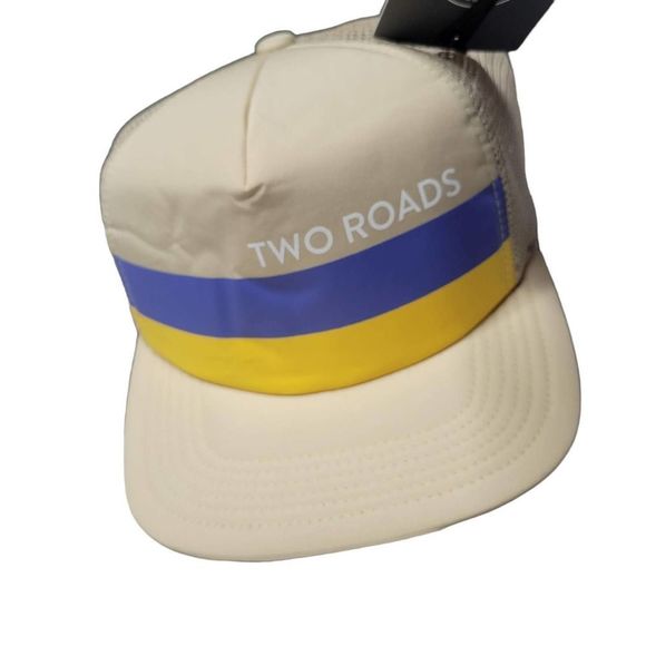 Two Roads Whalebone Foam Trucker Style Snapback Hat Tan One Size - Picture 2 of 8